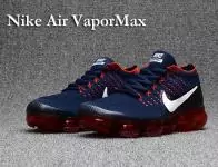 cdg x nike vapormax sneakers rouge bleu fonce